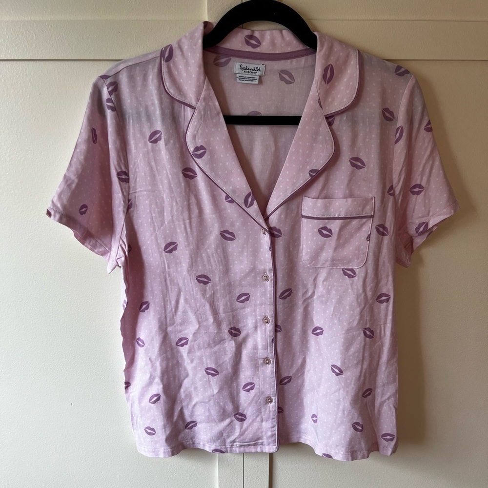 Splendid Women’s NWOT Pink Kiss Pajamas Top Size XS